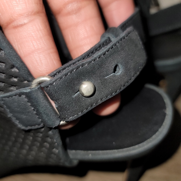 Vince peep toe open back heels - Picture 7 of 11